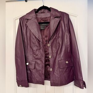 Purple Leather Jacket